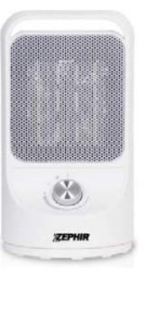 Zephir ZPTC170 stufetta elettrica Interno Bianco 1500 W Riscaldatore ambiente elettrico con ventilatore
