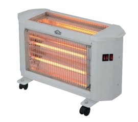 DCG Eltronic SA9625 stufetta elettrica Interno Bianco 2000 W Riscaldatore di ambienti elettrico al quarzo