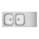 RODI OKIO LINE 116 Lavello montato su piano Rettangolare Acciaio inox 2