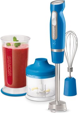 Sencor SHB 4462BL-EUE3 frullatore 0,7 L Frullatore ad immersione 1000 W Blu, Acciaio inox