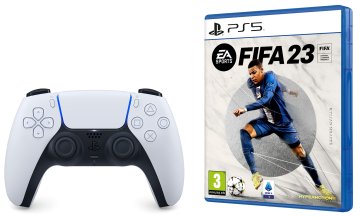 Sony DualSense + FIFA 23 Nero, Bianco Bluetooth Gamepad Analogico/Digitale PlayStation 5