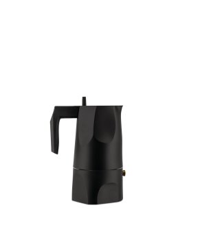 Alessi MT18/3B caffettiera manuale Moka Nero