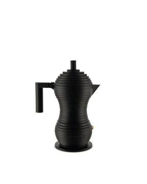 Alessi MDL02/6BB caffettiera manuale Moka Nero