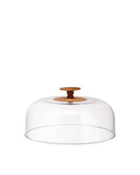 Alessi MW24 vassoio per dolci e torte Marrone, Trasparente