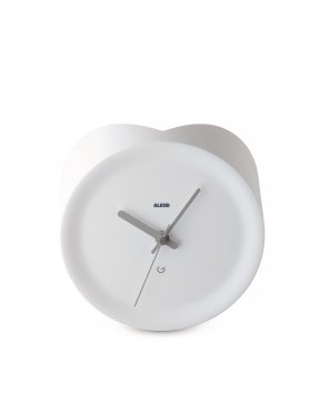 Alessi GIA21W orologio da parete e da tavolo Bianco