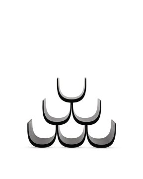 Alessi GIA13B portabottiglie per vino Nero