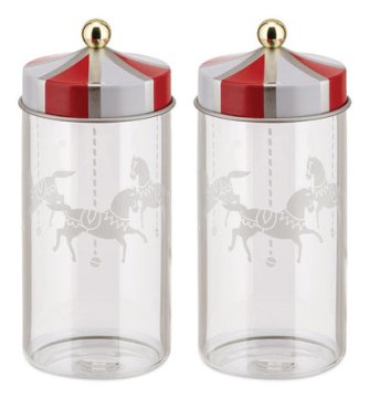 Alessi Circus Multicolore, Trasparente 0,15 L Barattolo per spezie