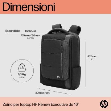 HP Zaino laptop Renew Executive da 16"