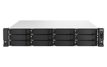 QNAP TS-h1887XU-RP NAS Armadio (2U) Intel Xeon E E-2334 16 GB DDR4 0 TB QuTS hero Nero, Bianco