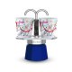 Bialetti Mini Express Kandinsky Moka Blu, Argento 2