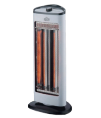 DCG Eltronic SA9812 stufetta elettrica Interno Nero, Grigio 1000 W Riscaldatore in fibra di carbonio