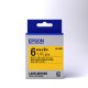 Epson Nastro fondo Pastello Giallo per testo Nero 6/9 LK-2YBP 3