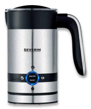 Severin SM 3584 montalatte e scaldalatte Automatico Nero, Acciaio inox