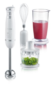 Severin SM 3798 frullatore Frullatore ad immersione 600 W Argento, Bianco