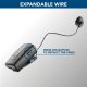 Cellularline Roller Clip Classic Auricolare Bluetooth® mono a capsula con cavo riavvolgibile e clip di aggancio 15