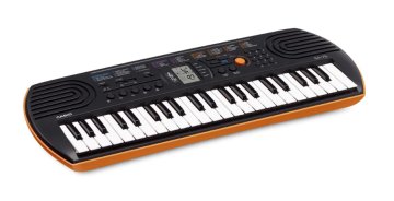 Casio SA-76 tastiera digitale 44 chiavi Nero, Marrone, Bianco