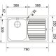 Franke Logica Line LLX 611 Lavello montato su piano Rettangolare Acciaio inossidabile 3