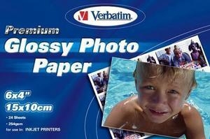 Verbatim Premium Glossy Photo Paper 10x15cm, 24-pk