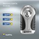 Varta Silver LED Light (incl. 3x Longlife Power AAA batterie e clip da appendere, compatto, robusto involucro in ABS) argento/nero per l'uso quotidiano, garage, pesca, auto, emergenze, interruzioni di 9