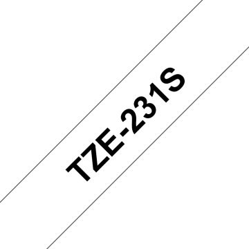 Brother TZE231S nastro per etichettatrice Nero su bianco TZe
