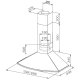 FABER S.p.A. TENDER X A90 Cappa aspirante a parete Acciaio inox 400 m³/h 3