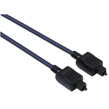 Hama Audio Optical Fibre Connecting Cable ODT Male Plug (Toslink), 1.5 m cavo audio 1,5 m Nero
