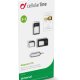 Cellularline Adapters Kit - Universal Kit di adattatori per micro SIM e nano SIM 4