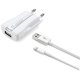 Cellularline USB Charger Kit 5W - Lightning - iPhone and iPod Caricabatterie da rete 5W con cavo Lightning 2