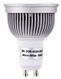 BSA 1S003GU303 Lampadina a risparmio energetico Bianco caldo 3000 K 3 W GU10