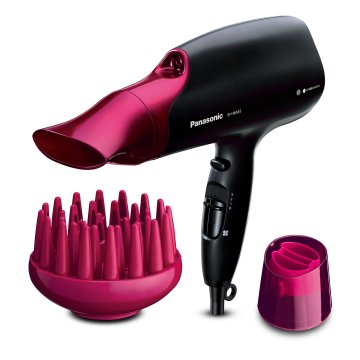 Panasonic EH-NA65, tecnologia Nanoe, protezione/idratazione capelli, 2000 W, Nero/Fucsia