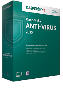 Kaspersky Anti-Virus 2015, 3u, 1Y, ITA Sicurezza antivirus Full 3 licenza/e 1 anno/i