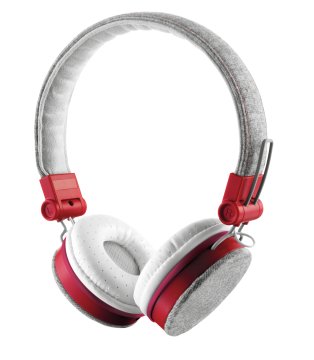 Trust Fyber Auricolare Cablato A Padiglione Musica e Chiamate Grigio, Rosso