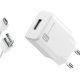 Cellularline USB Charger Kit 2A - Micro USB - Huawei, Xiaomi, Wiko, Asus and other smartphone Caricabatterie da rete veloce 2A con cavo Micro USB 2