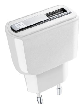 Cellularline USB Charger Kit 12W - Lightning - iPhone, iPad, iPod Caricabatterie da rete veloce 12W con cavo Lightning