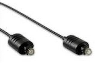 One For All 1.5m Toslink cavo InfiniBand e in fibra ottica 1,5 m Nero
