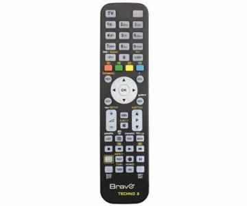 Bravo TECHNO 3 telecomando IR Wireless DTT, DVD/Blu-ray, SAT, TV, VCR Pulsanti