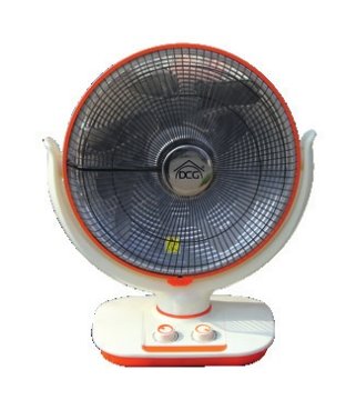 DCG Eltronic SA9660N stufetta elettrica Interno Arancione, Bianco 900 W Riscaldatore ambiente elettrico con ventilatore
