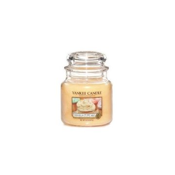 Yankee Candle Vanilla Cupcake candela di cera Rotondo Vaniglia Pesca 1 pz