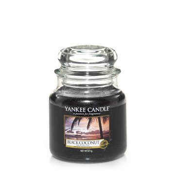 Yankee Candle 1254004E candela di cera Rotondo Cocco Nero 1 pz