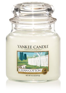 Yankee Candle 1010729 candela di cera Rotondo Fiore, Limone Bianco 1 pz