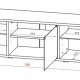 Munari MT150NEBI supporto TV e sistema audio 6 ripiani 3