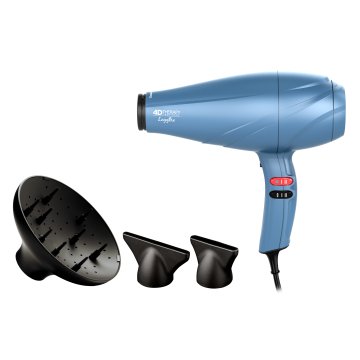 GA.MA Leggero Ion 4D Therapy asciuga capelli 2400 W Nero, Blu