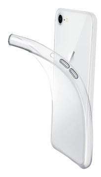 Cellularline Fine - iPhone SE (2022) / SE (2020) / 8 / 7 Cover in gomma morbida ultra sottile e trasparente