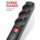 Trust 21056 protezione da sovraccarico Nero 3 presa(e) AC 1,8 m 6