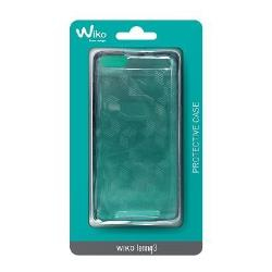 Wiko WKPRCOBK3702 custodia per cellulare 12,7 cm (5") Cover Nero, Trasparente