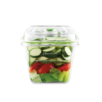 FoodSaver FFC008X recipiente per cibo Quadrato Scatola 1,8 L Verde, Trasparente 1 pz