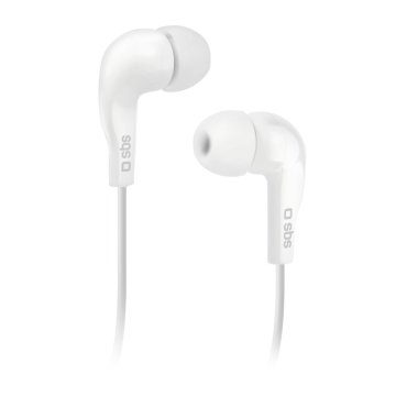 SBS Auricolari filo stereo in-ear Studio Mix 10, jack 3,5 mm con microfono e tasto alla risposta