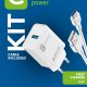 Cellularline Adaptive Fast Charger Kit 15W - USB-C - Samsung Caricabatterie da rete Fast Charger 15W con cavo USB-C 2