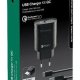 Cellularline USB Charger Kit 18W - USB-C - Huawei, Xiaomi, Wiko, Asus and other smartphone Caricabatterie da rete adattivo 18W con cavo USB-C 4