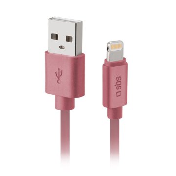 SBS TECABLPOLOLIGP cavo Lightning 1 m Rosa